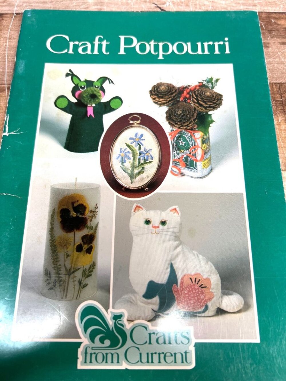 Craft Potpourri Book With Applique Cat Pillow & Housewarming Sampler Patterns